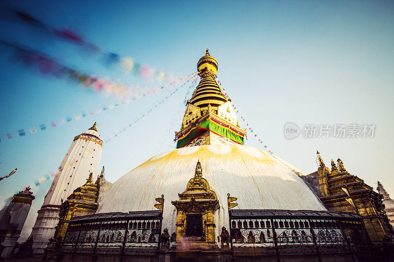 尼泊尔加德满都Bodhnath stupa